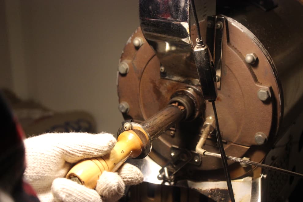 ふじ珈琲 自家焙煎 窯出し